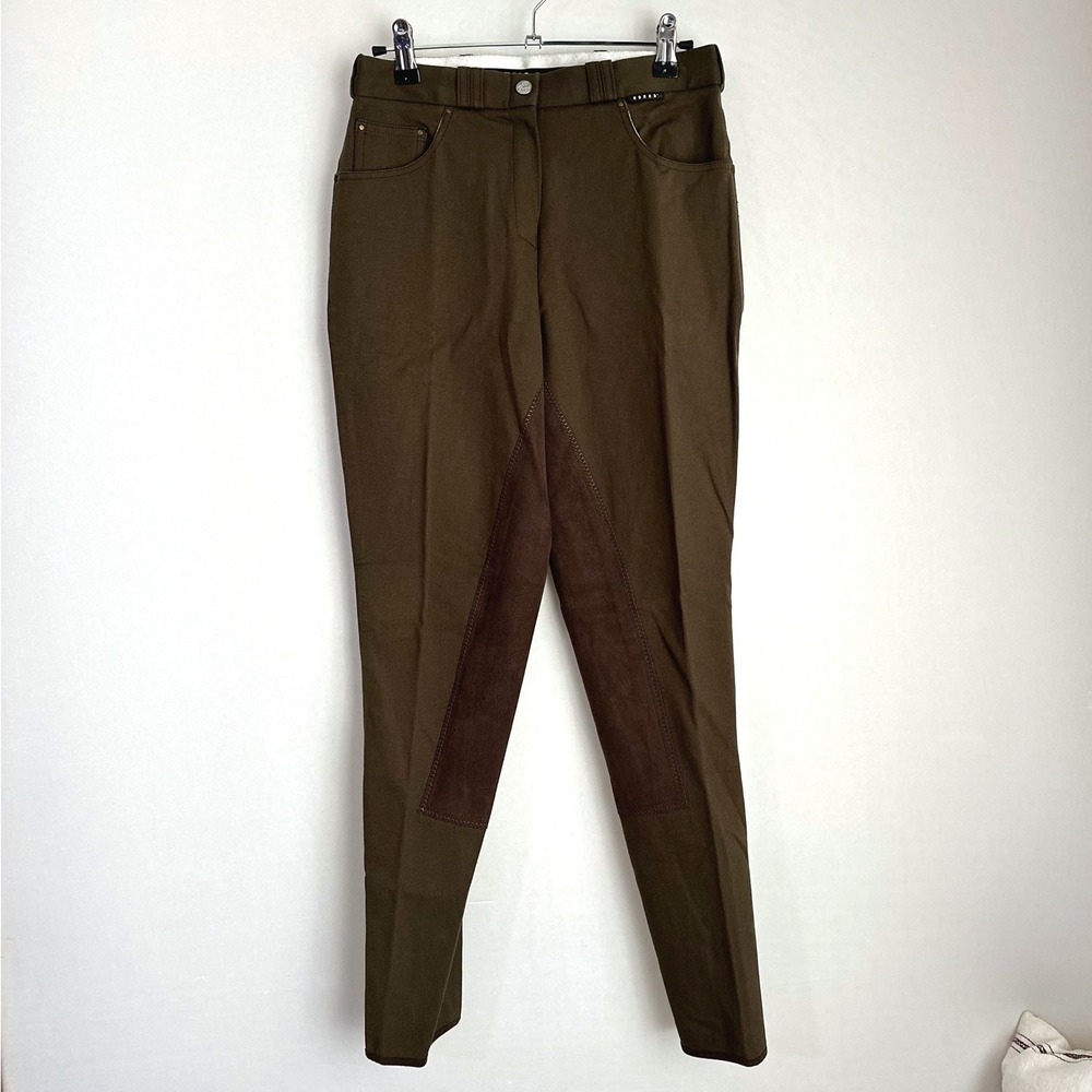 NWT Horka Horse Riding Breeches Karin 24R Brown 3/4 MC Seat Equestrian‎ Pants
